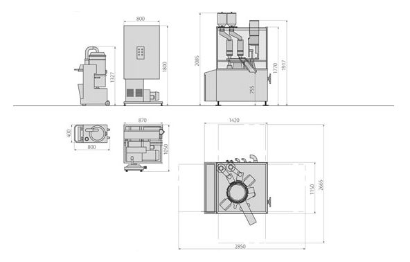 ZANASI 70C カプセル充填機：レイボルド株式会社 工作機械・産業機械